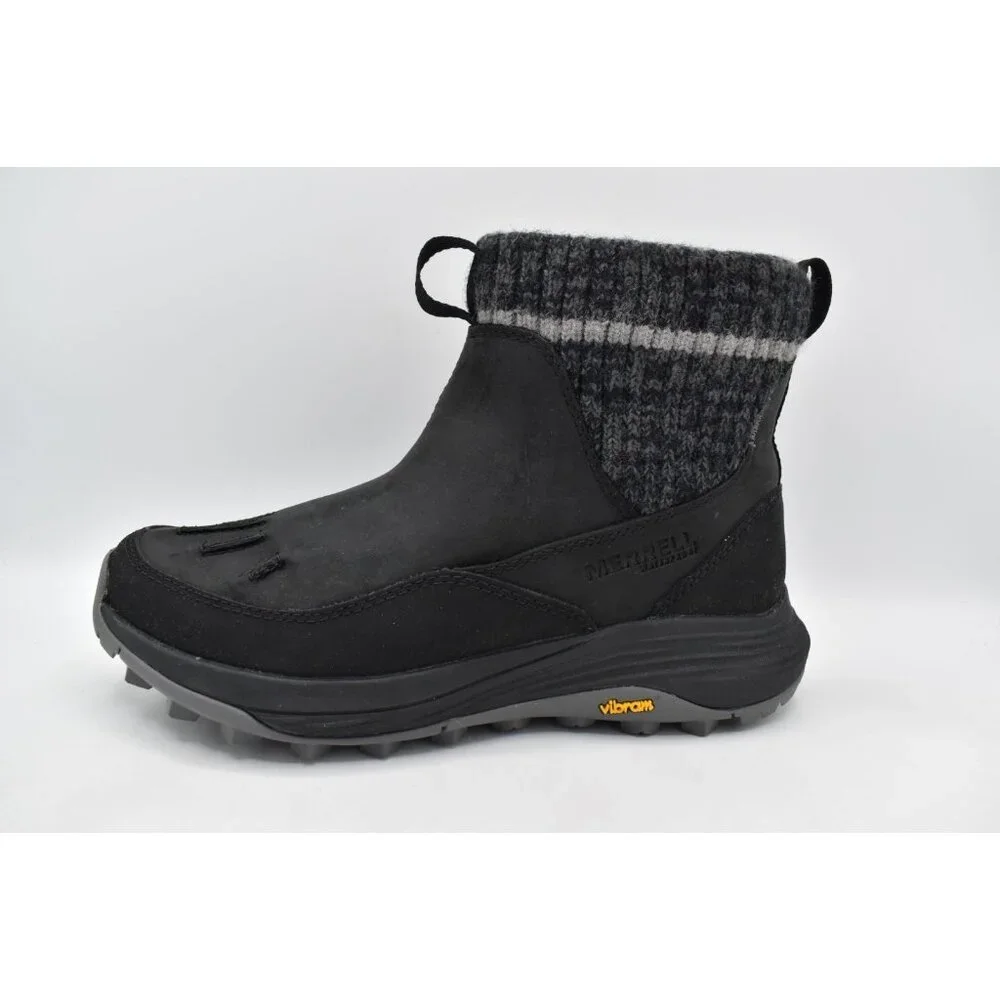 Merrell Womens Size 7 Thermo Siren 4 Insulated‎ WP Black Leather Chelsea Boots
